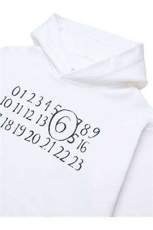 felpa in cotone bianco MM6 KIDS | M61010MM02XM6100